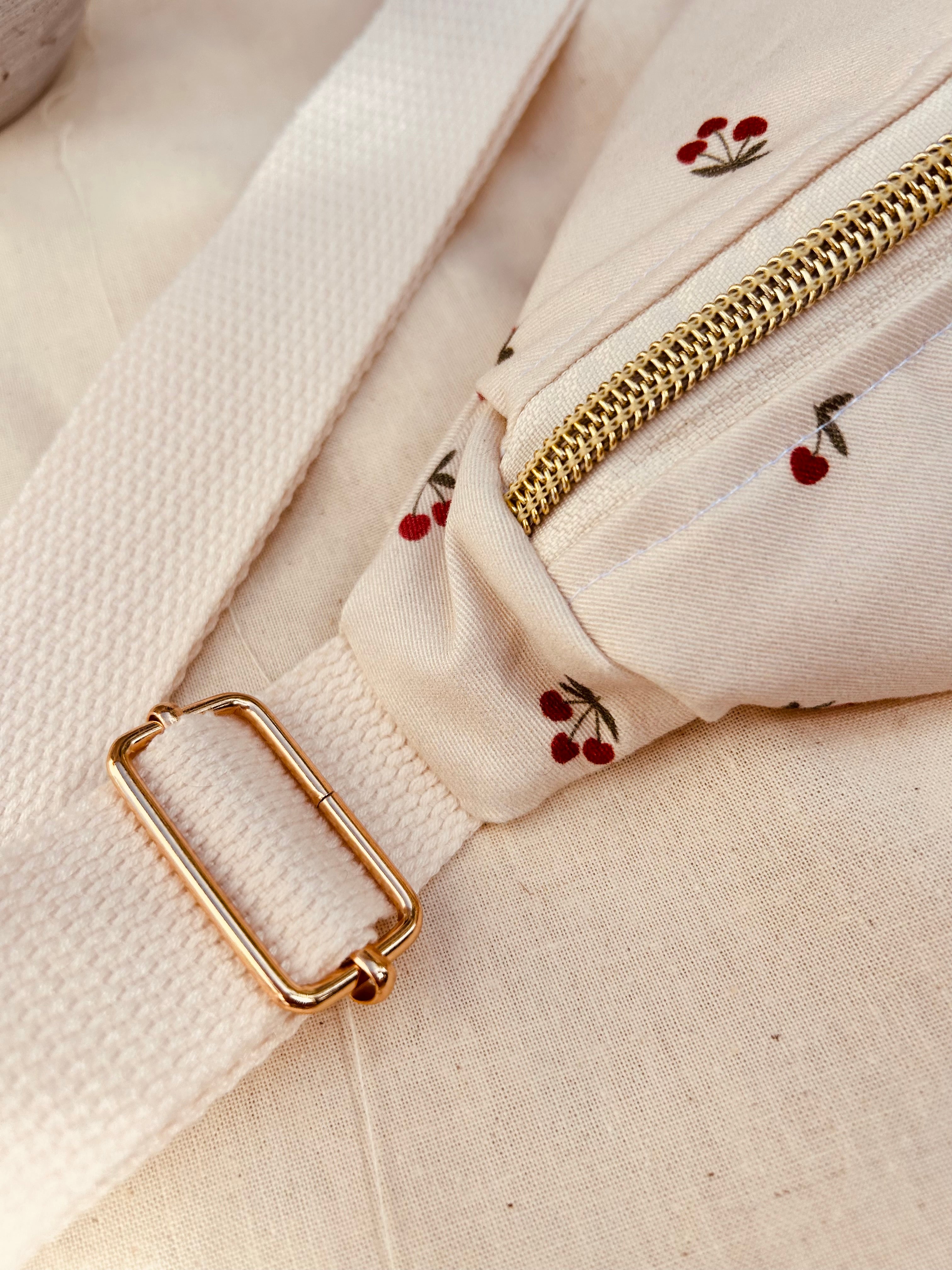 Sac Banane Femme -  gabardine cerise & doublure beigeSac Femme Zage Colorful Life