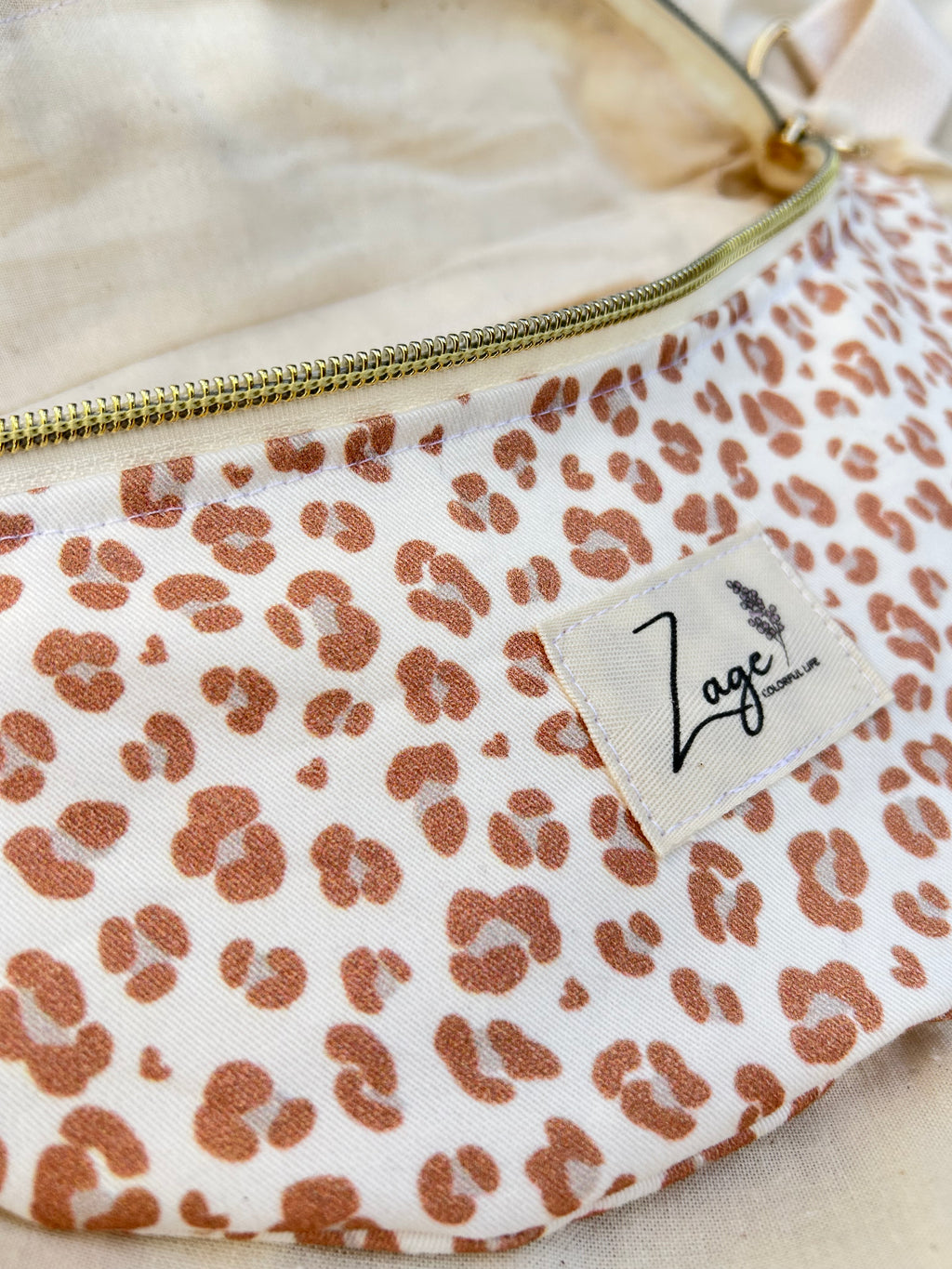 Sac Banane Femme | Gabardine Léopard & doublure beige (Copie)Sac Femme Zage Colorful Life