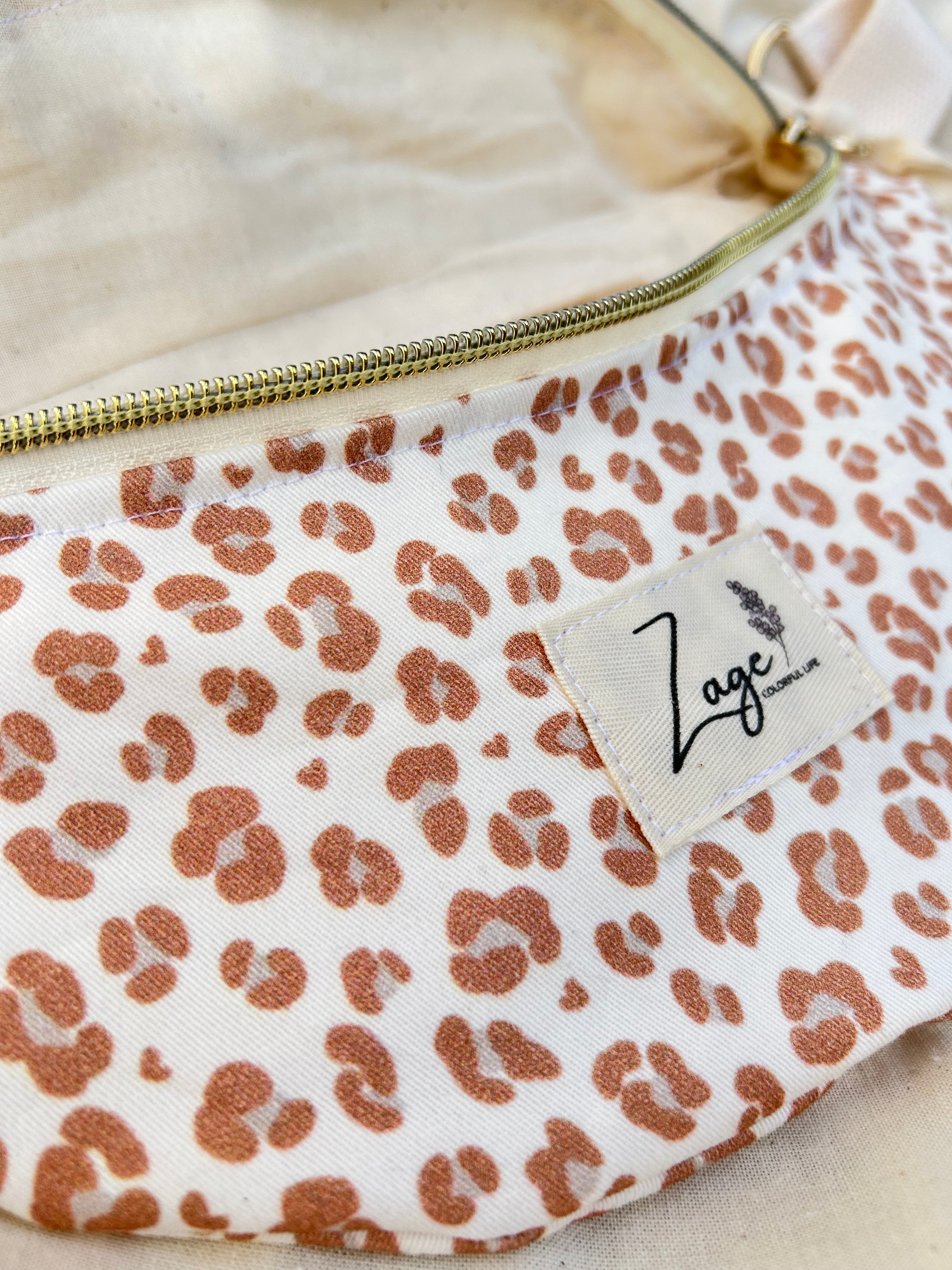 Sac Banane Femme | Gabardine Léopard & doublure beige (Copie)Sac Femme Zage Colorful Life