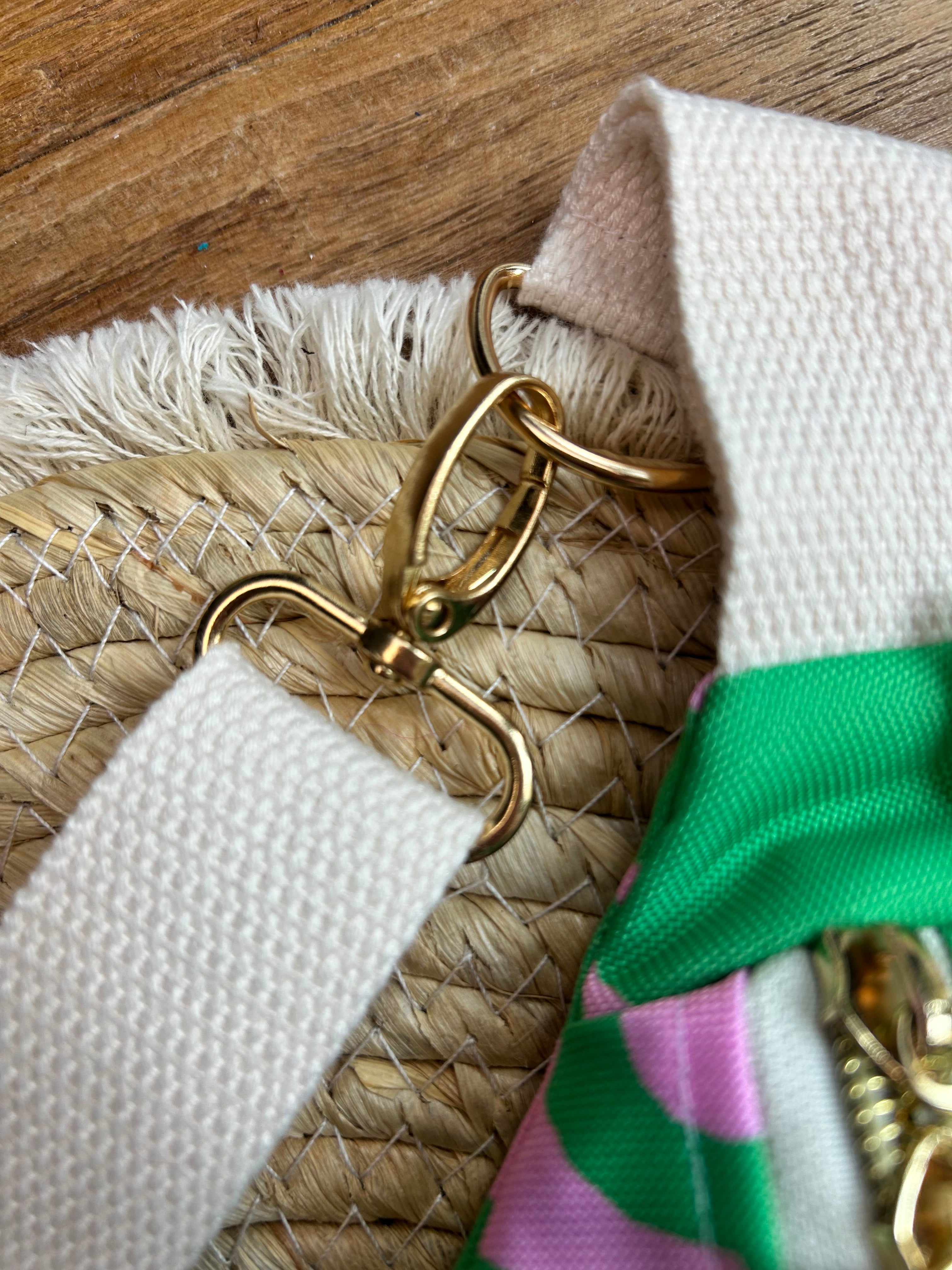 Sac banane Imperméable femme | Graphique vert & roseSac Femme Zage Colorful Life