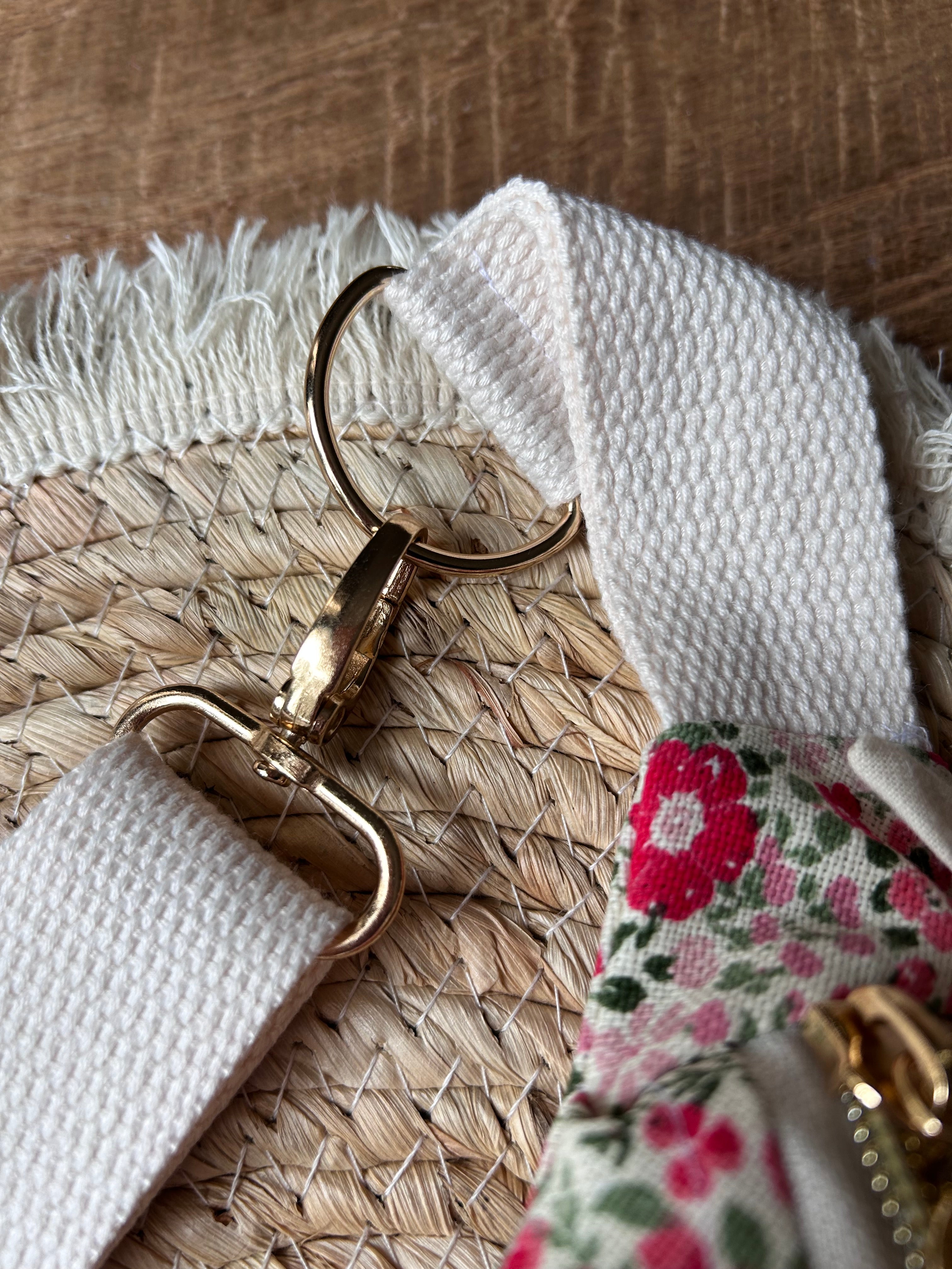Sac banane femme | Toile fleurie  & doublure beigeSac Femme Zage Colorful Life