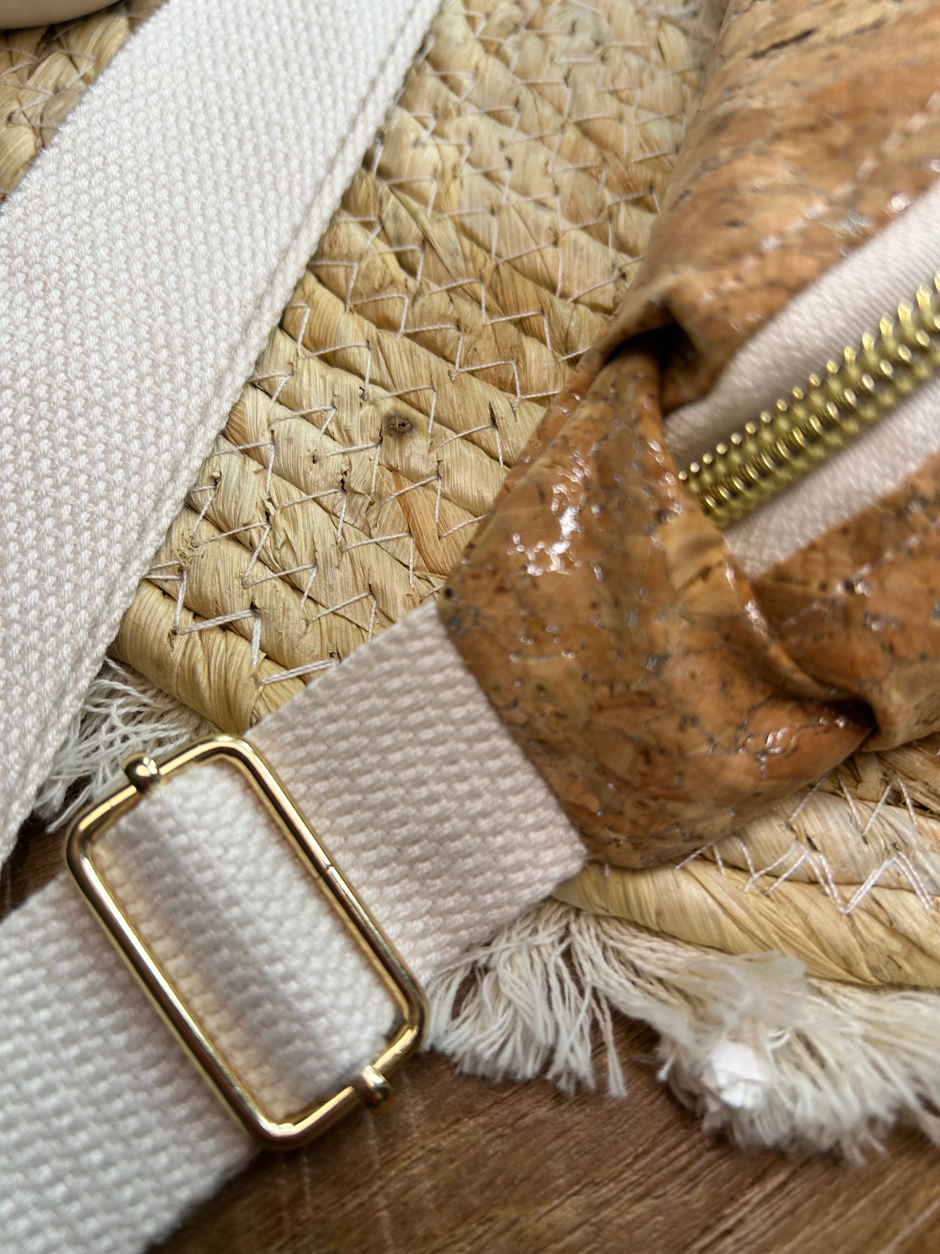 Sac banane femme | Tissu effet liège  & doublure beigeSac Femme Zage Colorful Life