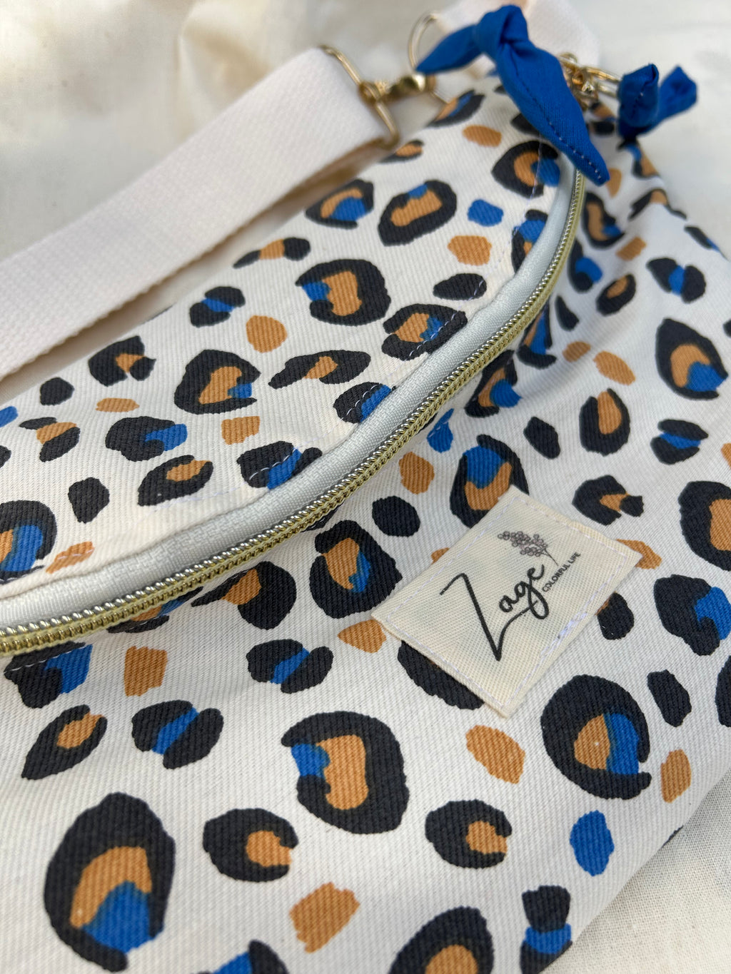 Sac Banane Femme | Gabardine Léopard café & doublure beige (Copie)Sac Femme Zage Colorful Life