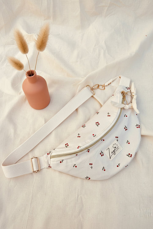 Sac Banane Femme -  gabardine cerise & doublure beigeSac Femme Zage Colorful Life