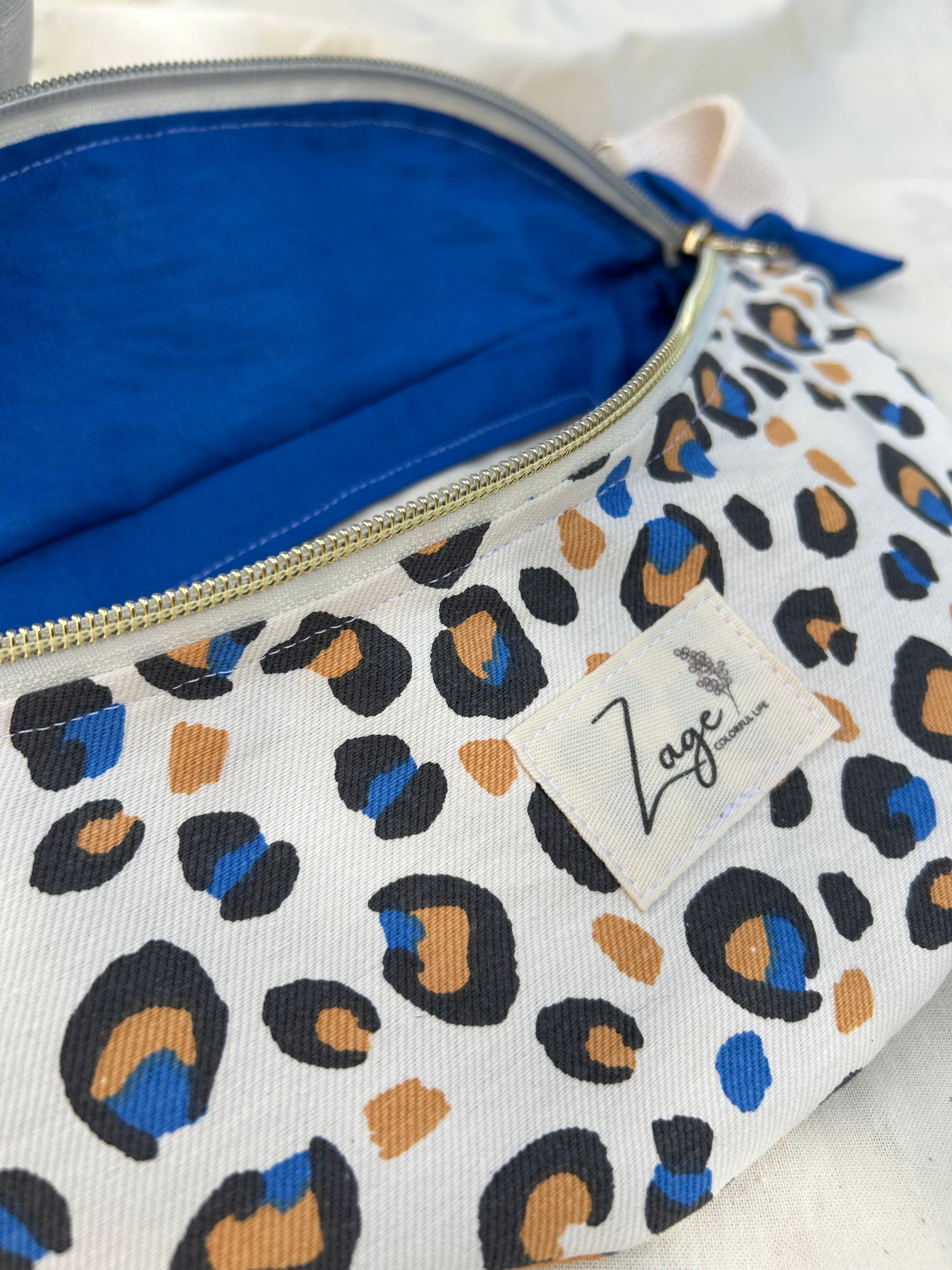 Sac Banane Femme | Gabardine Léopard café & doublure beige (Copie)Sac Femme Zage Colorful Life
