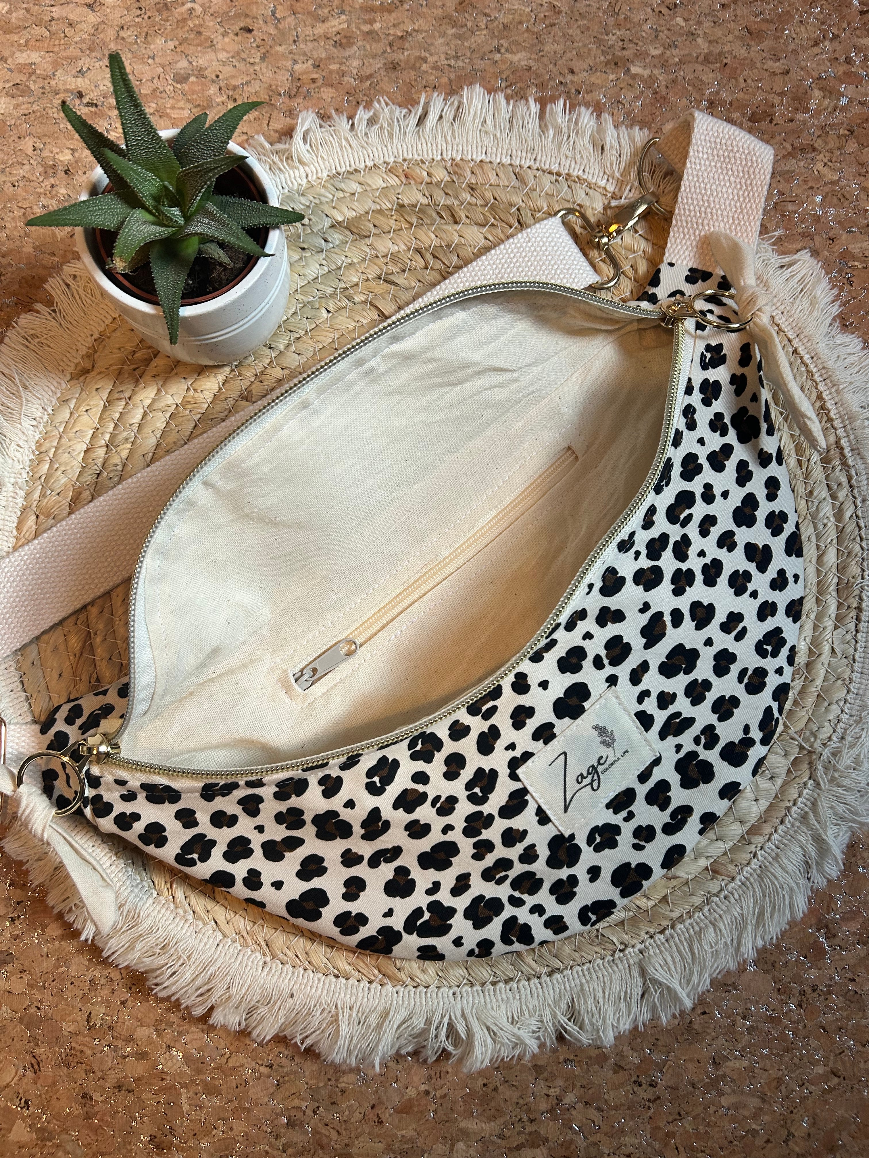 Sac Banane Femme | Gabardine Léopard & doublure beigeSac Femme Zage Colorful Life