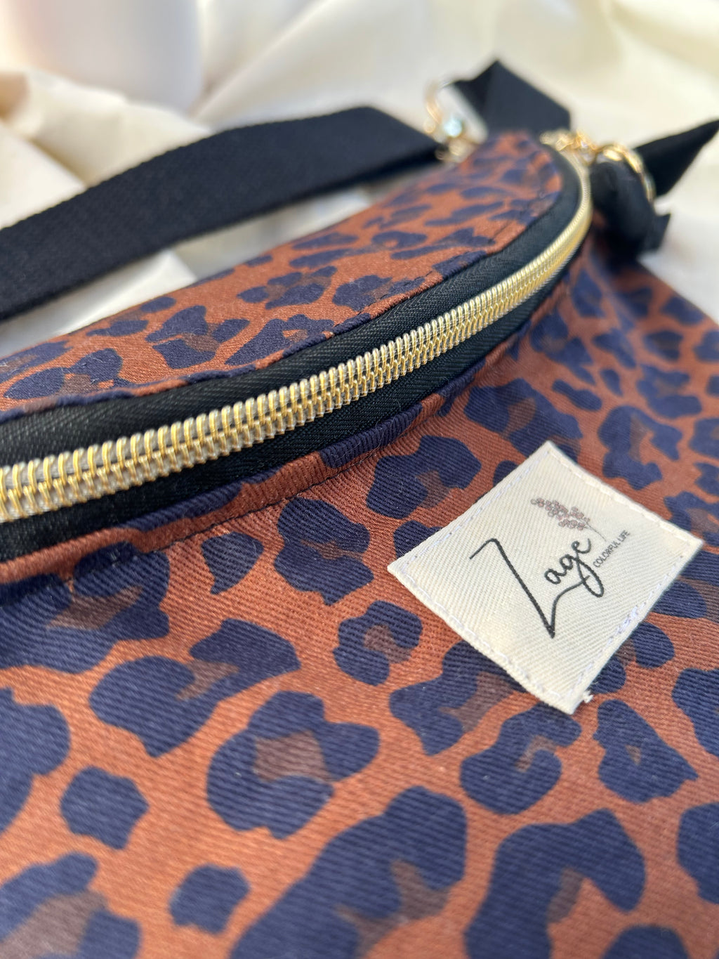 Sac banane femme | Léopard marron & doublure noireSac Femme Zage Colorful Life