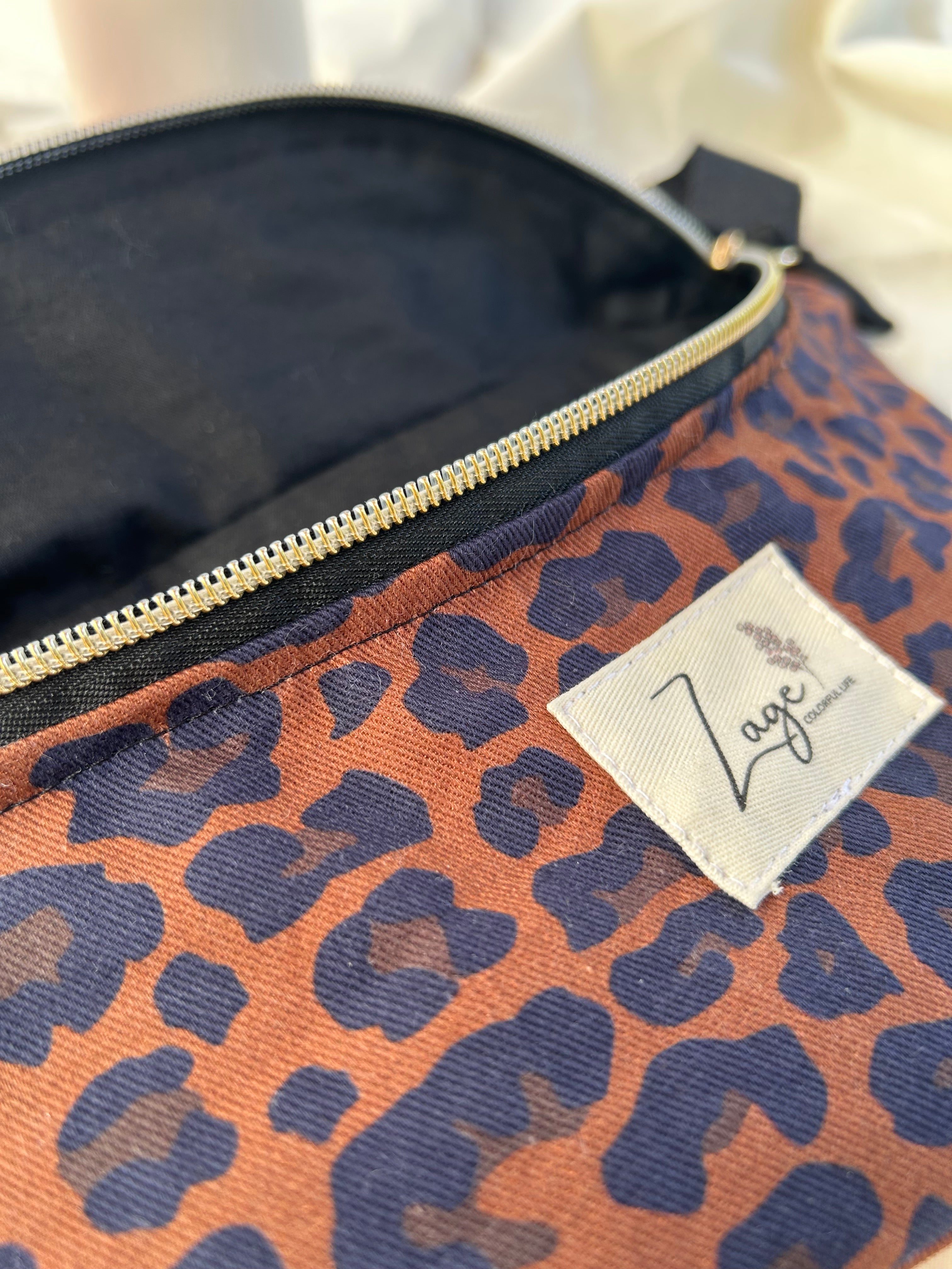 Sac banane femme | Léopard marron & doublure noireSac Femme Zage Colorful Life