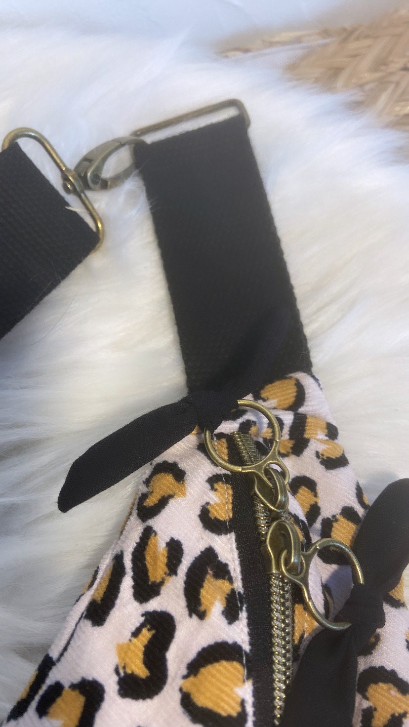 Sac Banane Femme - Velours léopard tache coeur & doublure noireSac Femme Zage Colorful Life