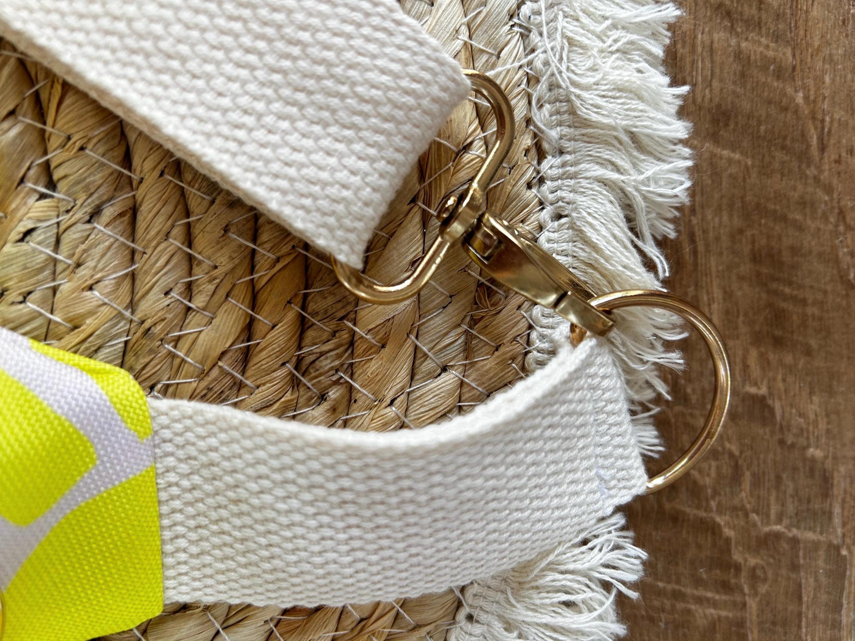 Sac banane Imperméable femme | Toile blanche graphique jaune fluo, doublure jauneSac Femme Zage Colorful Life