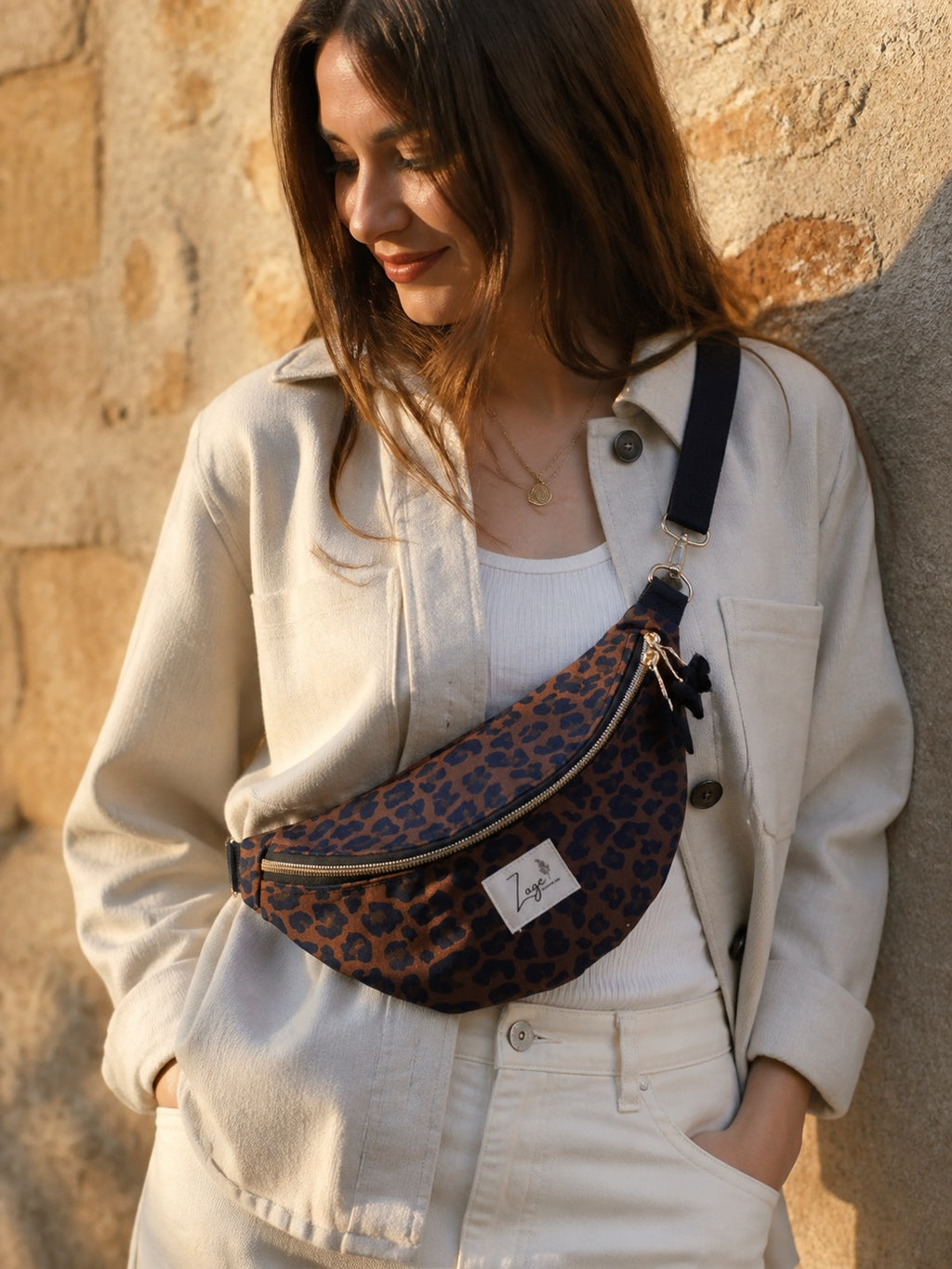 Sac banane femme | Léopard marron & doublure noireSac Femme Zage Colorful Life