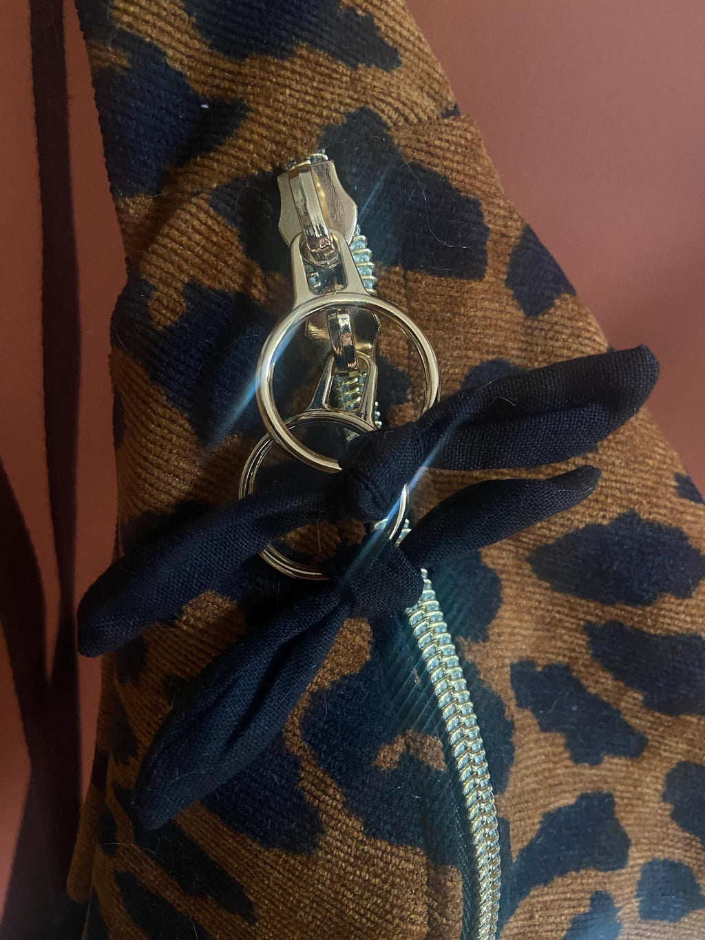 Sac banane femme hiver | Velours côtelé léopard marron & doublure noireSac Femme Zage Colorful Life