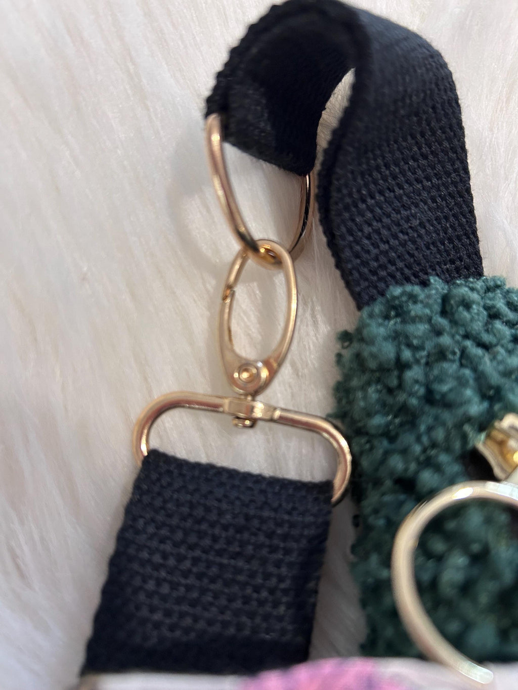 Sac Banane Femme fête | Bouclette vert foncé & doublure tissu indien fleuriSac Femme Zage Colorful Life
