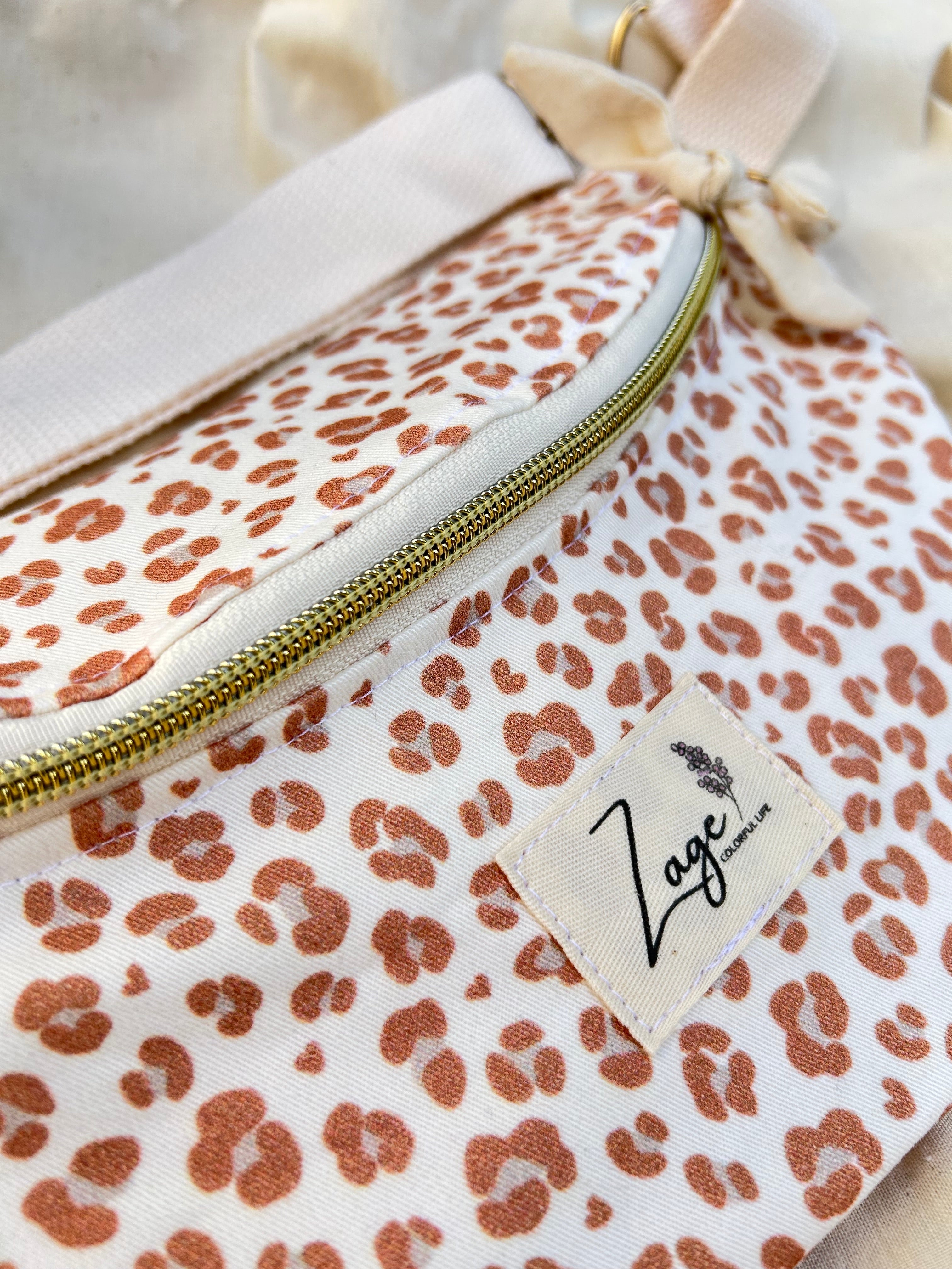 Sac Banane Femme | Gabardine Léopard & doublure beige (Copie)Sac Femme Zage Colorful Life