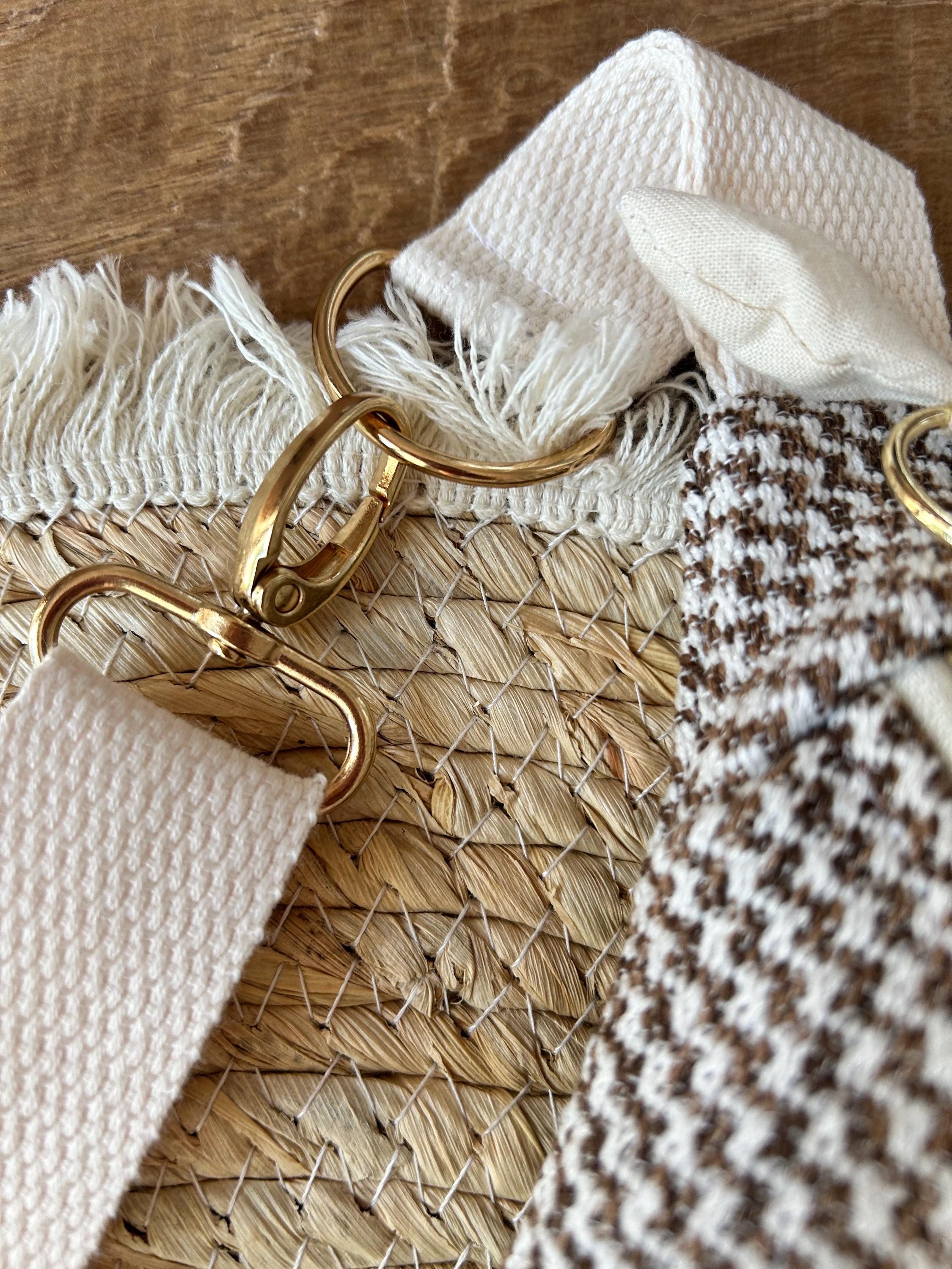 Sac banane femme hiver | Jacquard tissé marron et beige & doublure beigeSac Femme Zage Colorful Life