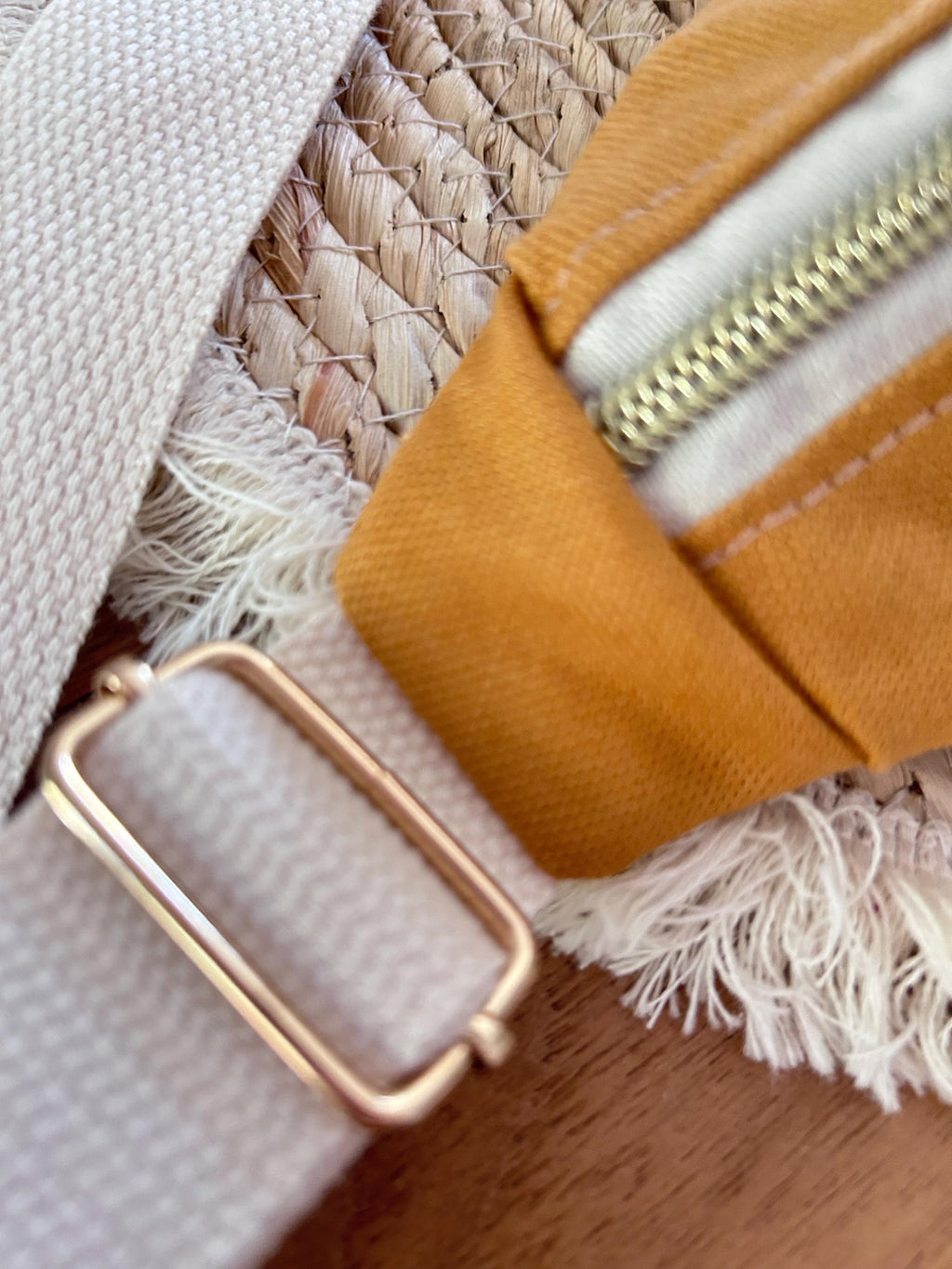 Sac banane femme été | Toile canvas jaune moutarde & doublure fleurie roseSac Femme Zage Colorful Life