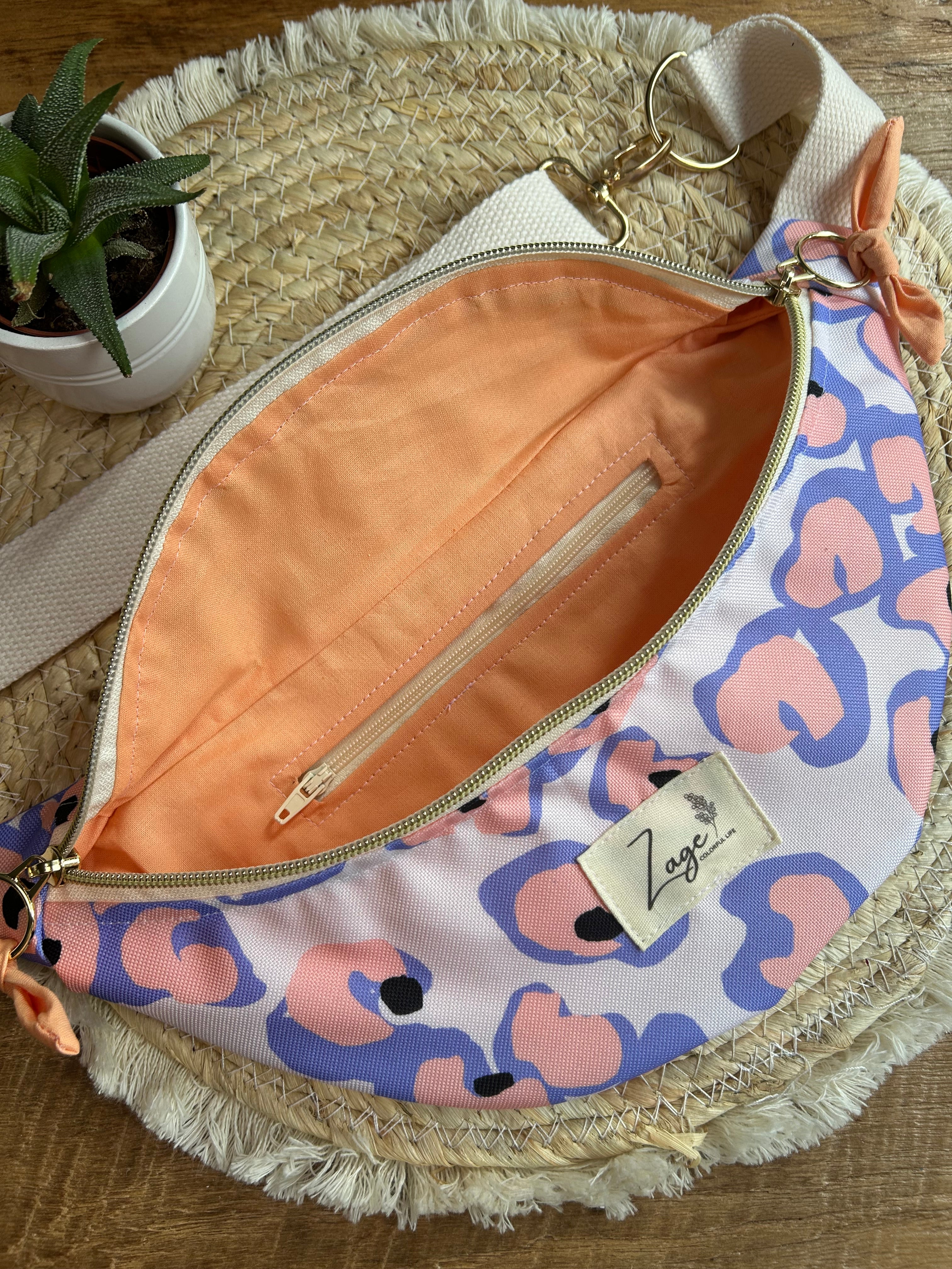 Sac banane Imperméable femme | Graphique rose & violet (Copie)Sac Femme Zage Colorful Life