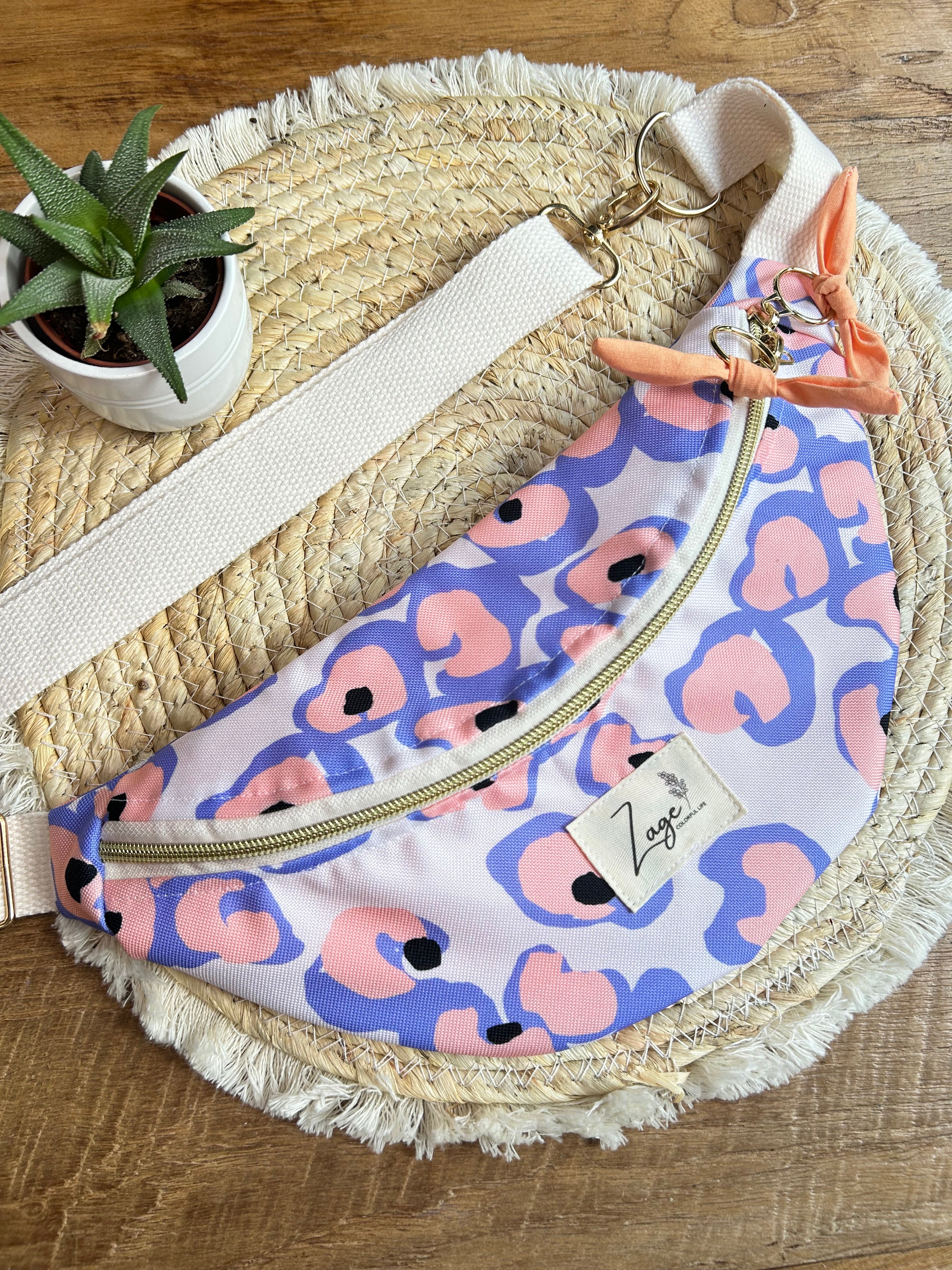 Sac banane Imperméable femme | Graphique rose & violet (Copie)Sac Femme Zage Colorful Life
