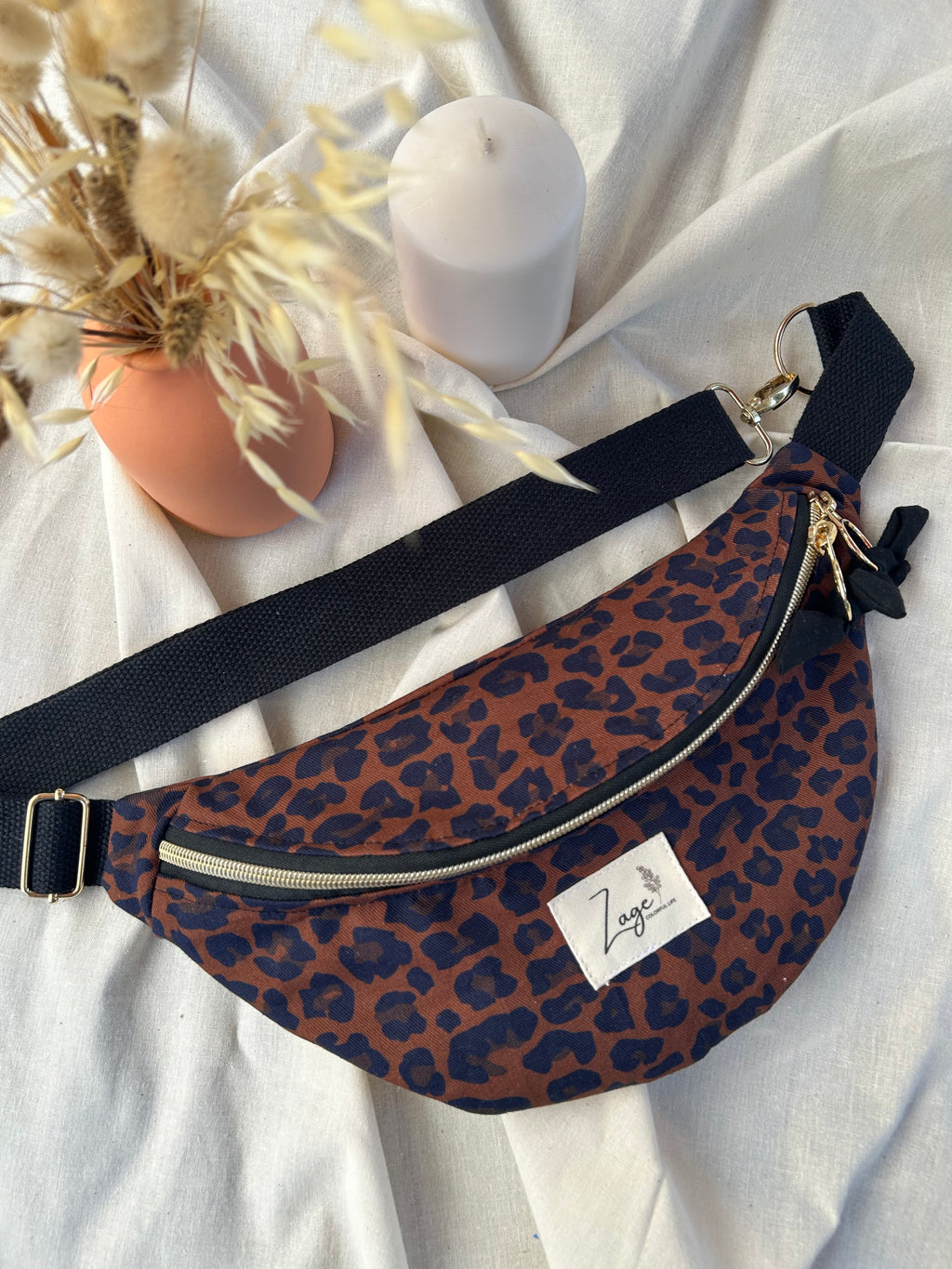 Sac banane femme | Léopard marron & doublure noireSac Femme Zage Colorful Life