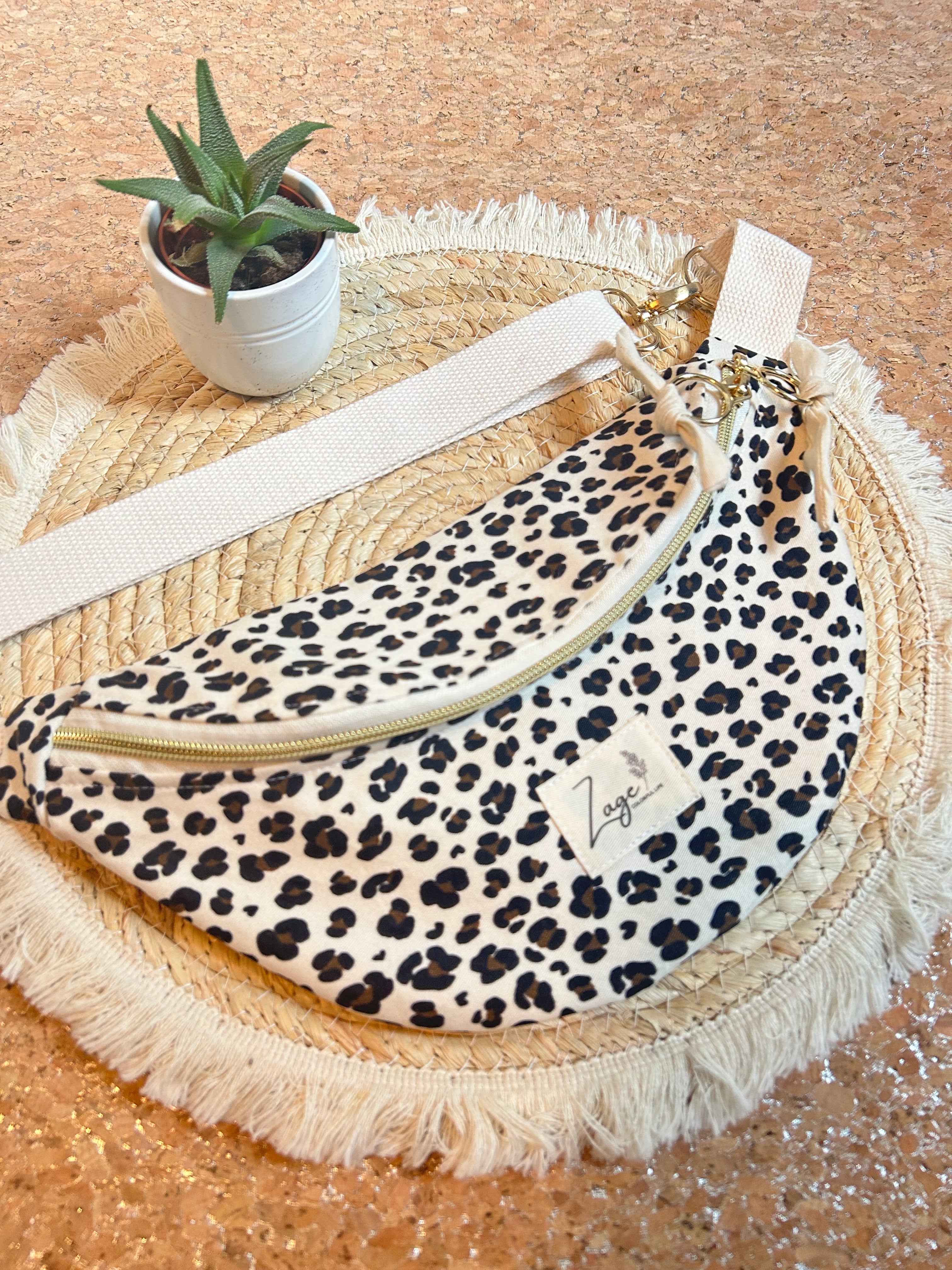 Sac Banane Femme | Gabardine Léopard & doublure beigeSac Femme Zage Colorful Life