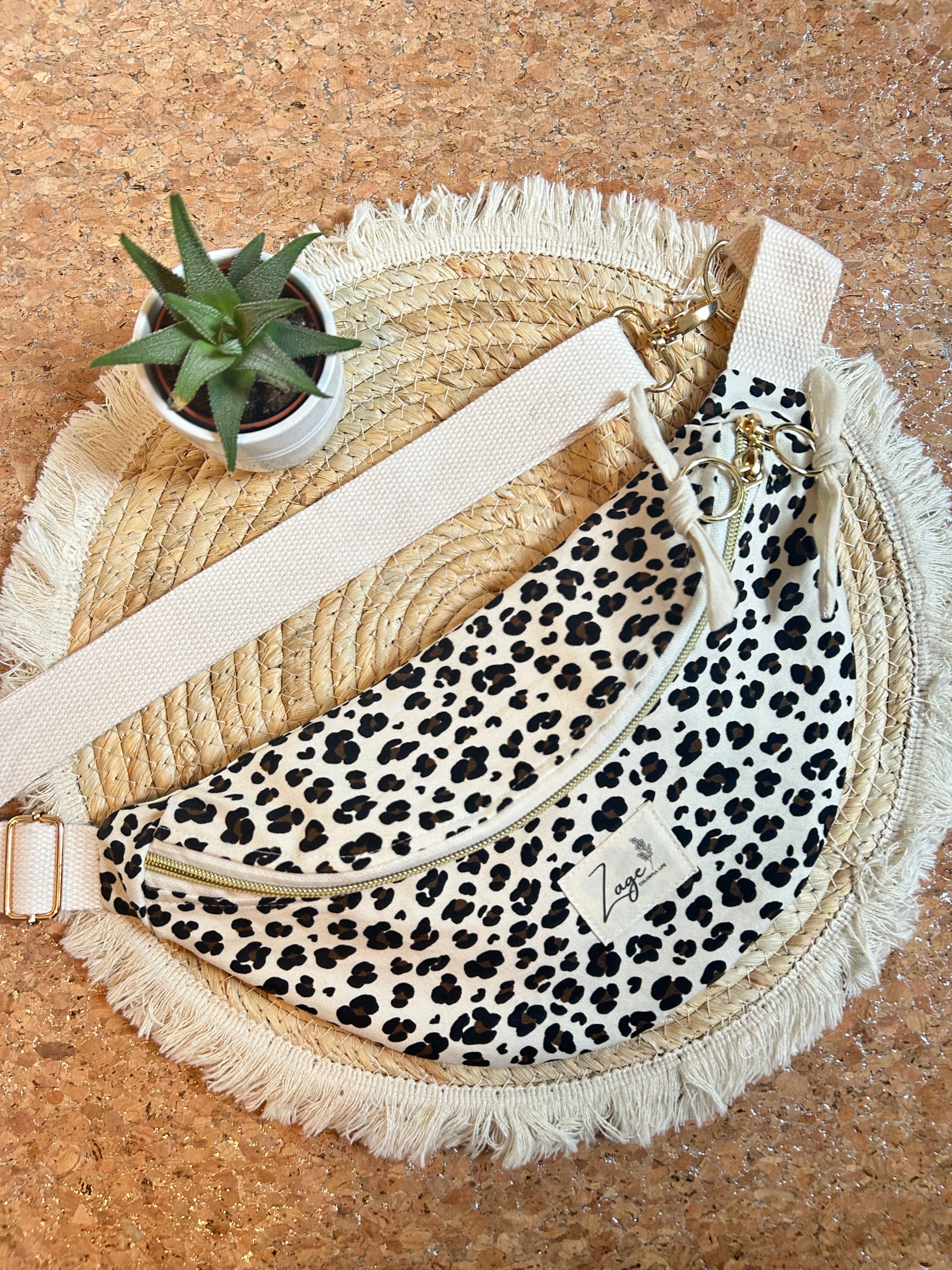 Sac Banane Femme | Gabardine Léopard & doublure beigeSac Femme Zage Colorful Life