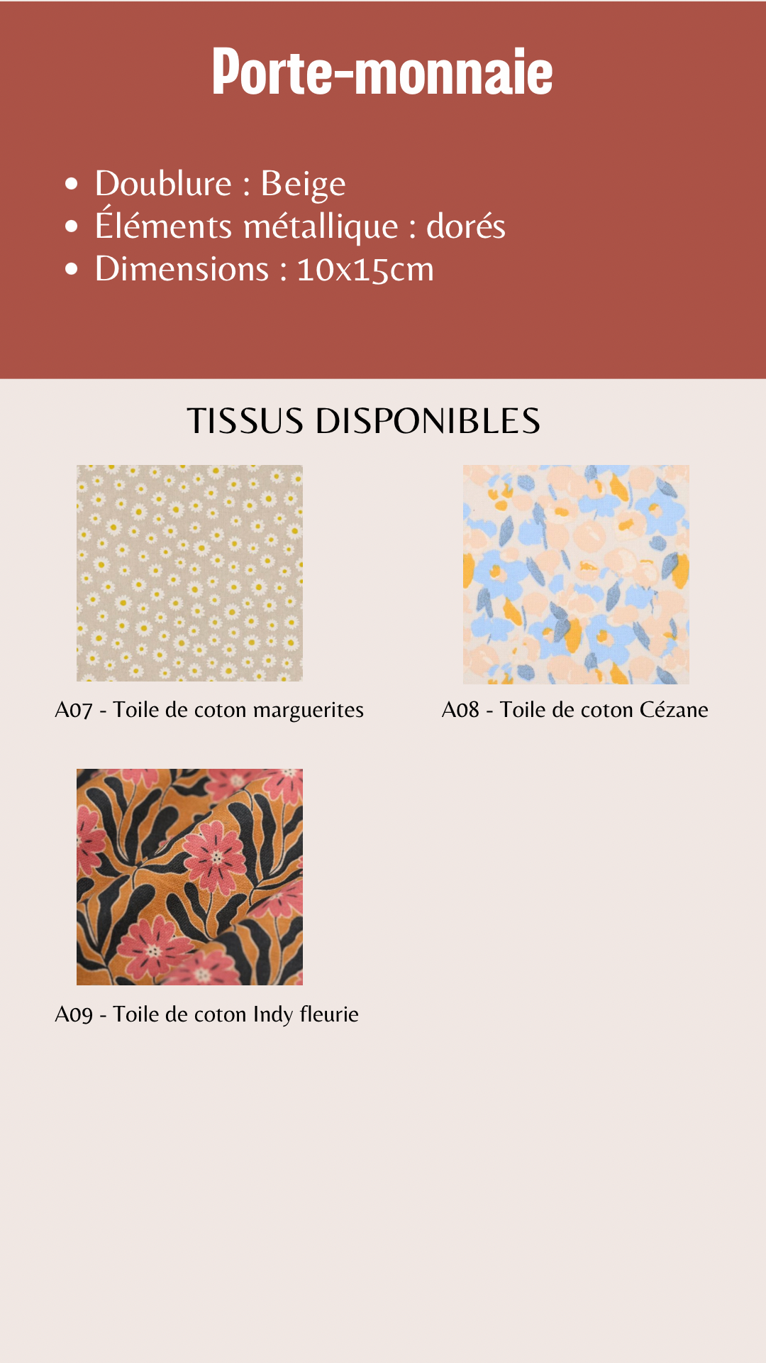 Porte-monnaie personnalisable | Tissu à choisirSac Femme Zage Colorful Life