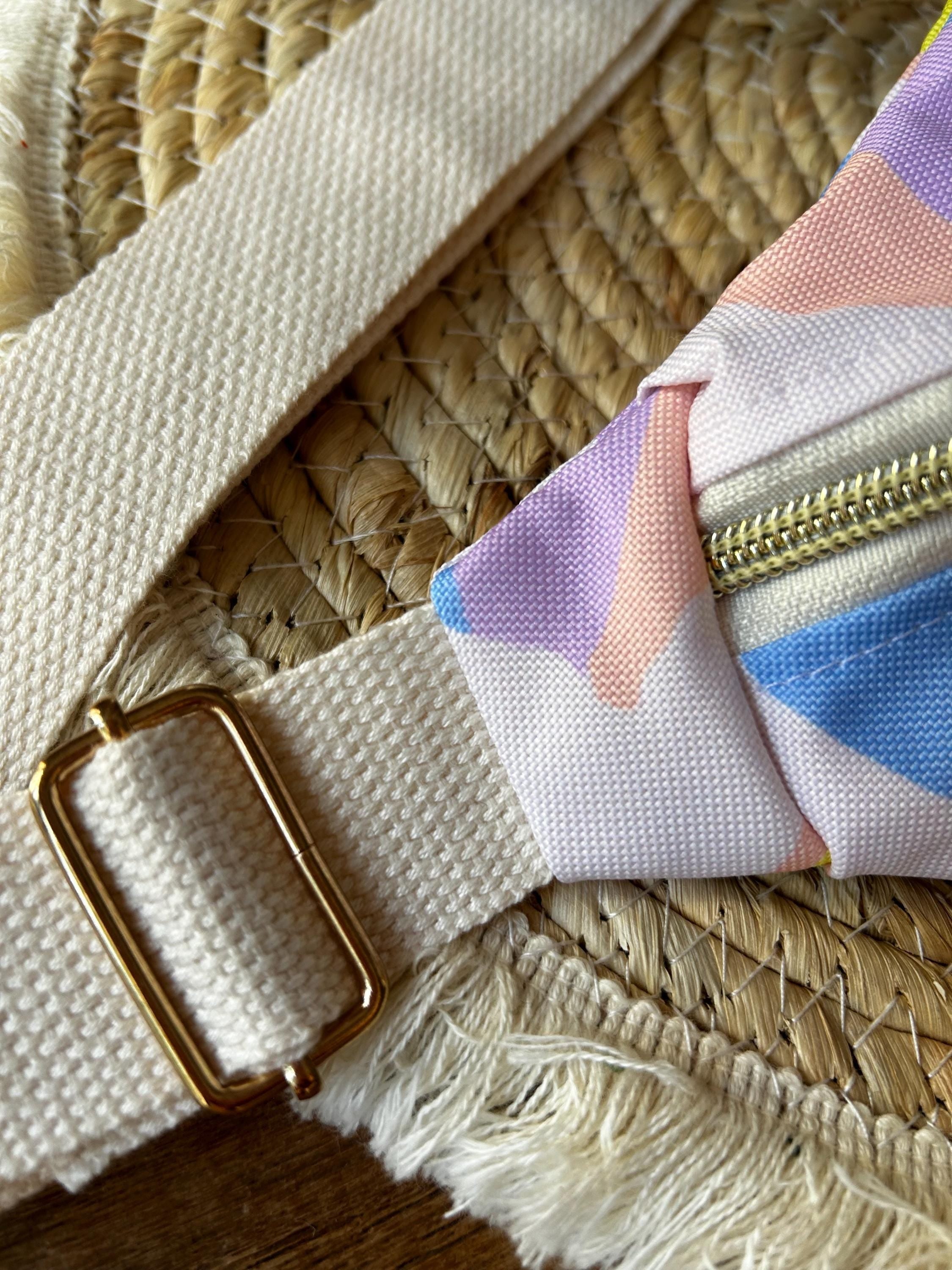 Sac banane Imperméable femme | Beige à motif agrume pastel & roseSac Femme Zage Colorful Life