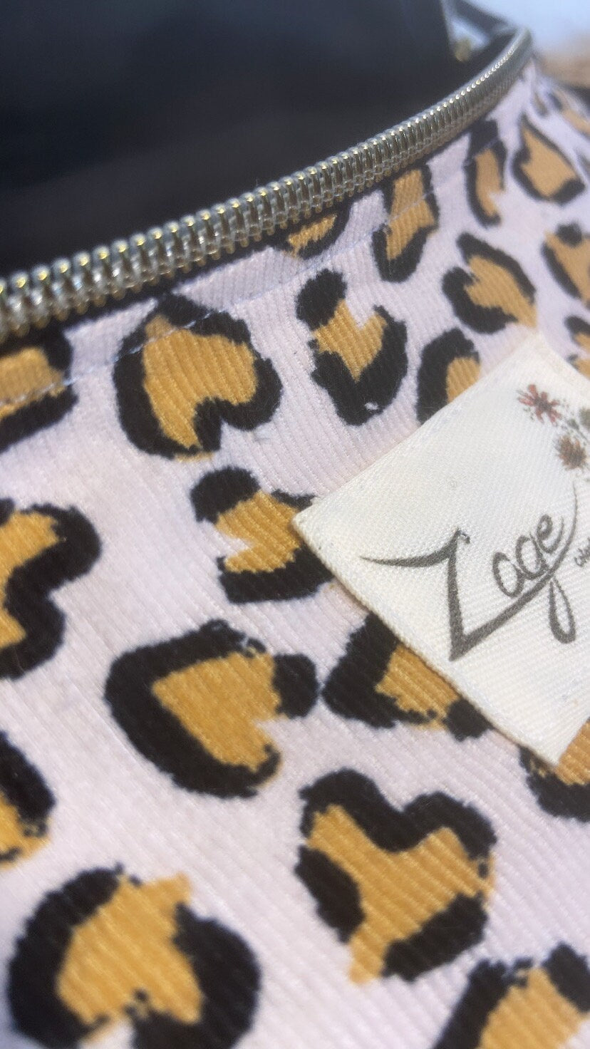 Sac Banane Femme - Velours léopard tache coeur & doublure noireSac Femme Zage Colorful Life