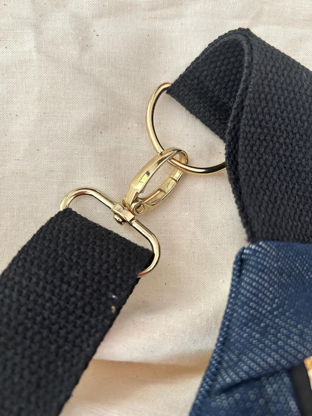 Sac banane femme | Jeans brut , doublure rayée rose et bleue |   Fanny pack, bum bag, Gürteltasche, Heuptas | Cadeau femmeSac Femme Zage Colorful Life