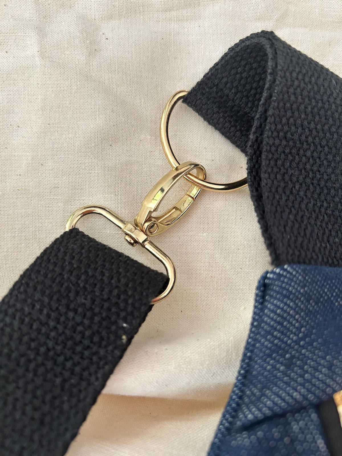 Sac banane femme | Jeans brut , doublure rayée rose et bleue |   Fanny pack, bum bag, Gürteltasche, Heuptas | Cadeau femmeSac Femme Zage Colorful Life