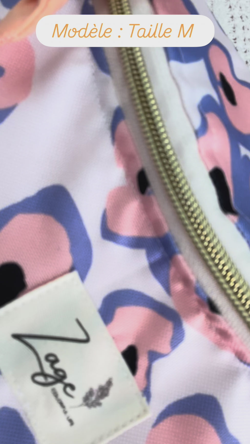 Sac banane Imperméable femme | Léopard blanc violet & rose